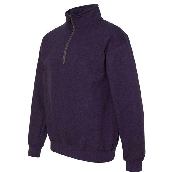 Gildan Other - Mens Gildan Heavy Blend Vintage Quarter-Zip Blackberry Sweatshirt XL